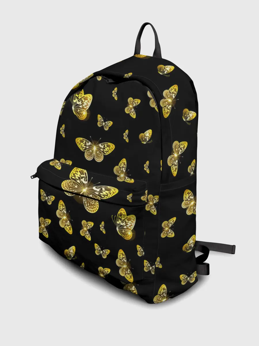 Рюкзак джинсовый / Golden Butterfly pattern
