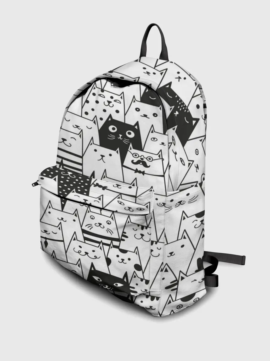 Рюкзак джинсовый / КОТЫ WHITE