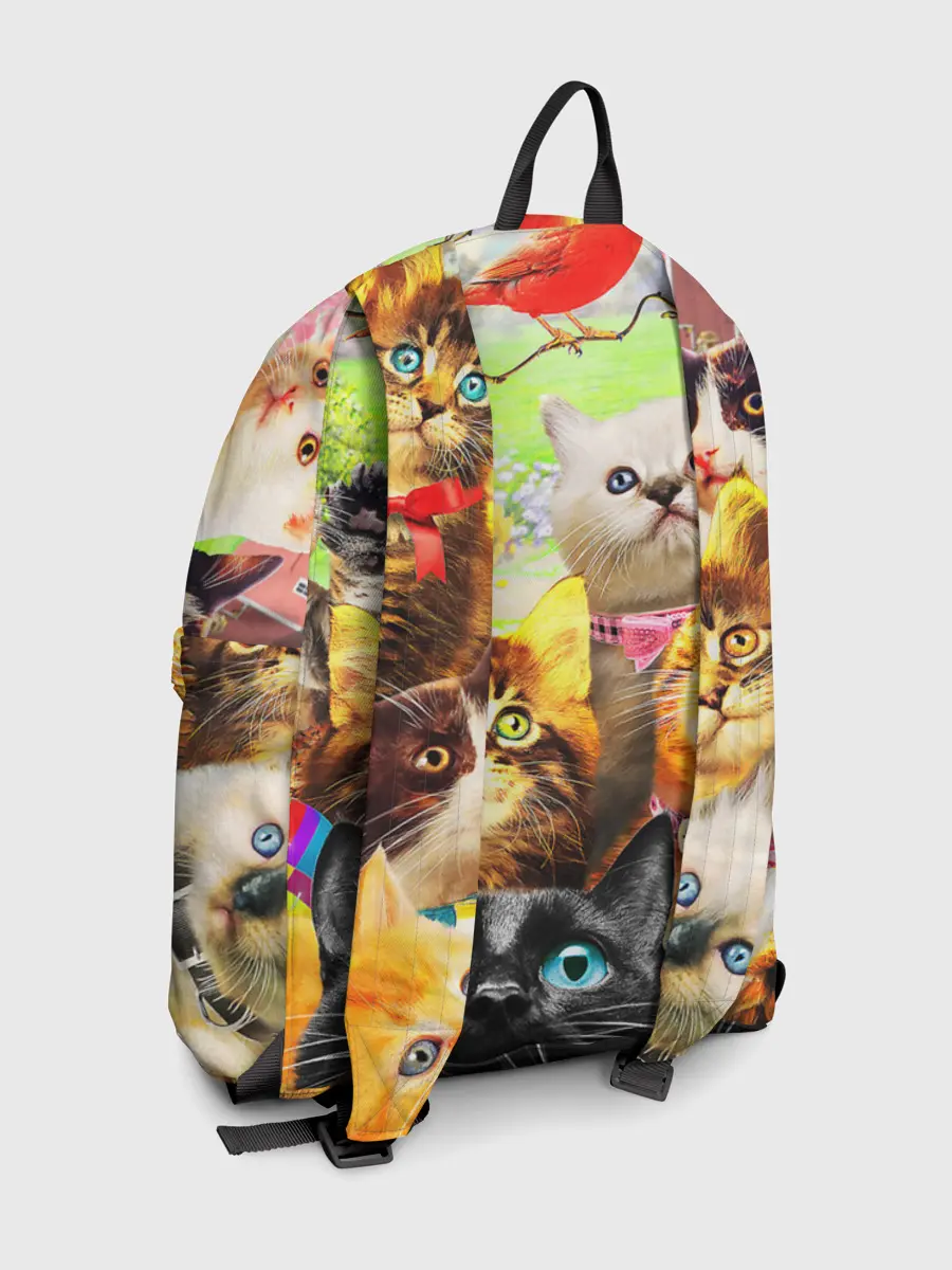 Рюкзак джинсовый / КОТЫ