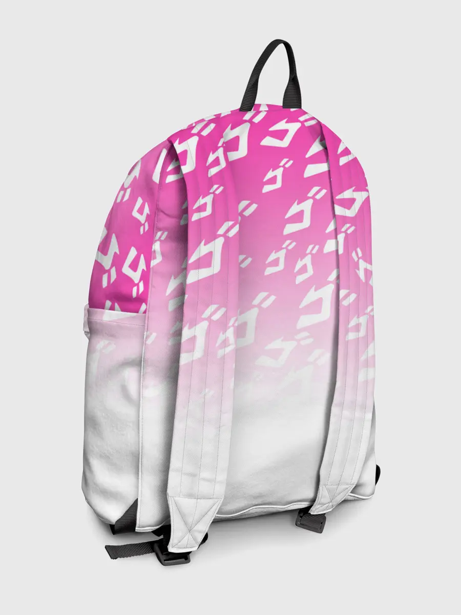 Рюкзак джинсовый / Паттерн розовый джоджо