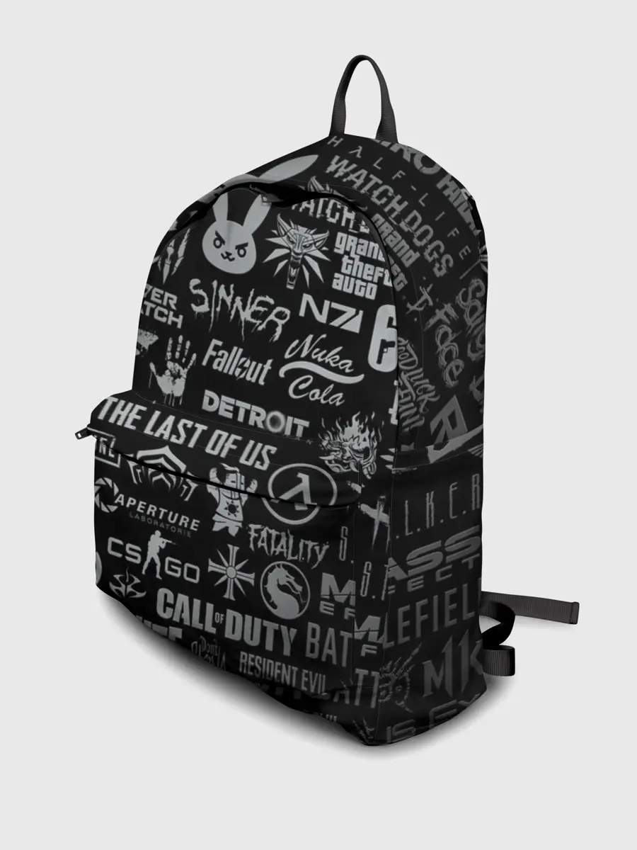 Рюкзак джинсовый / ЛОГОТИПЫ ИГР / LOGO GAMES