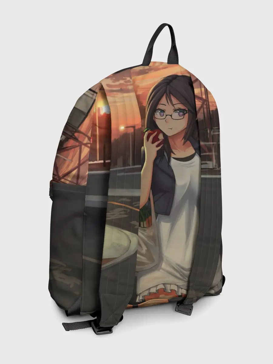 Рюкзак джинсовый / Девочка с продуктами