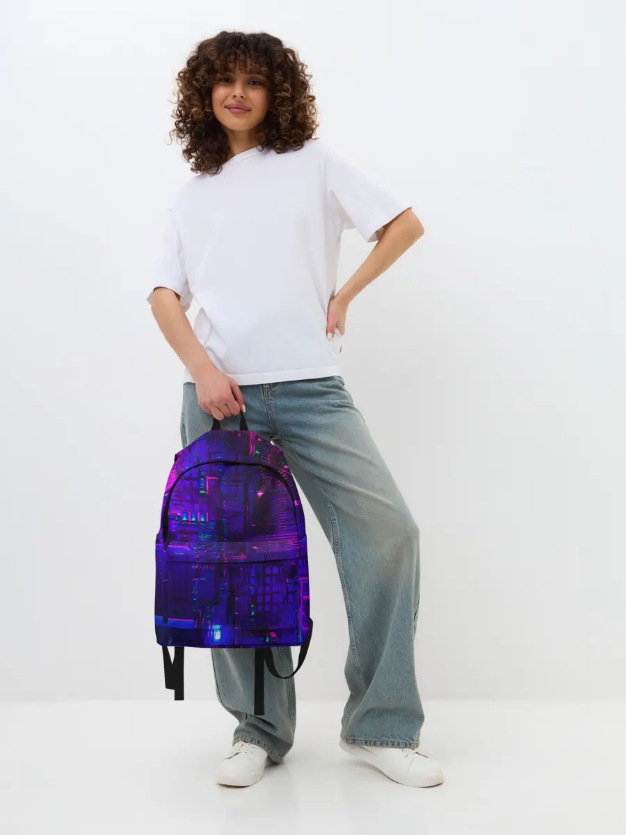 Рюкзак джинсовый / NEON CUBES