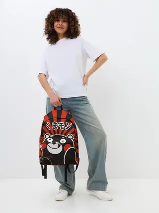 Рюкзак джинсовый / Kumamon довольный