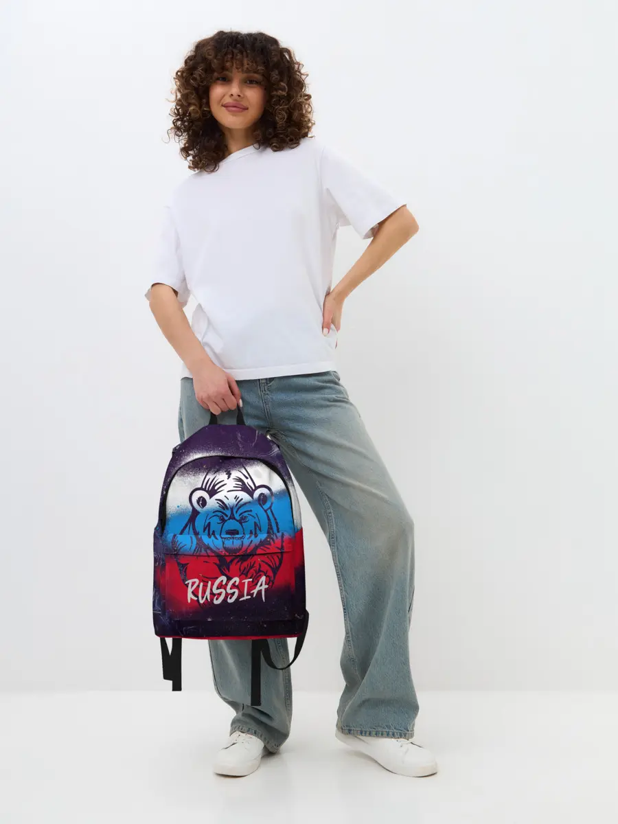 Рюкзак джинсовый / Russia Bear