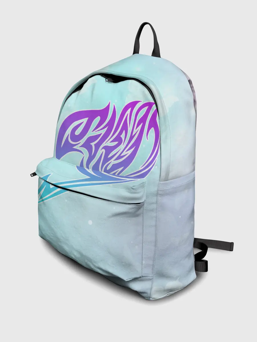 Рюкзак джинсовый / Хвост Феи радужный фон