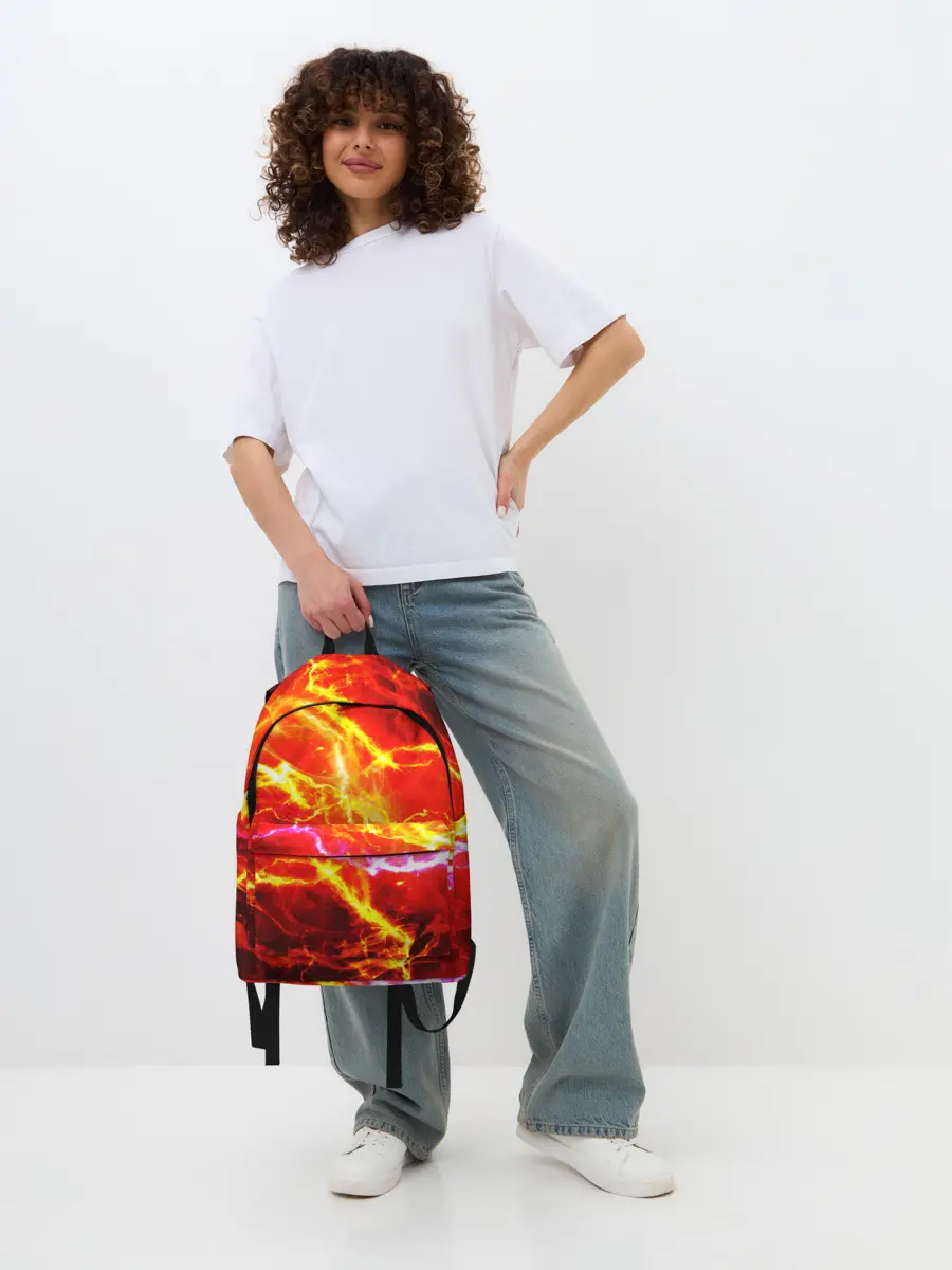 Рюкзак джинсовый / УДАРЫ МОЛНИИ