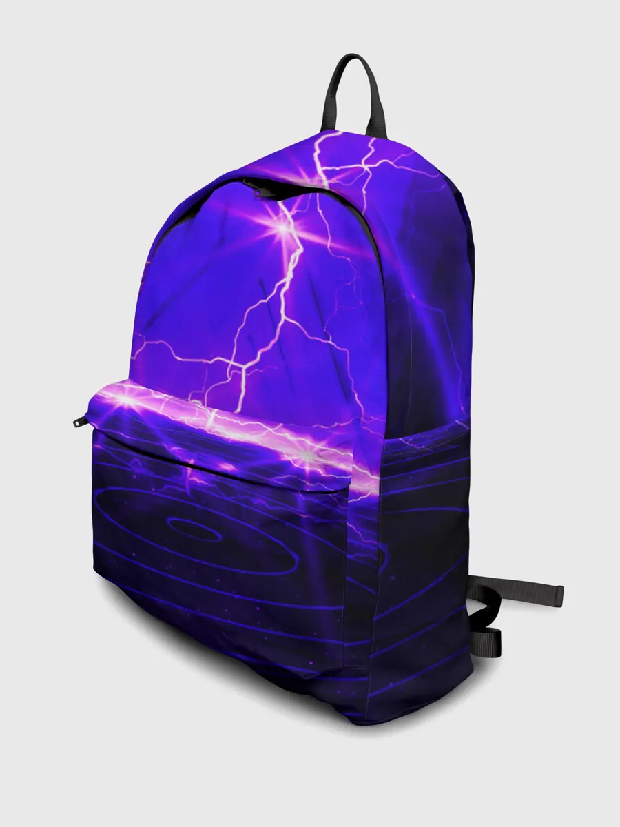 Рюкзак джинсовый / НЕОНОВЫЕ МОЛНИИ