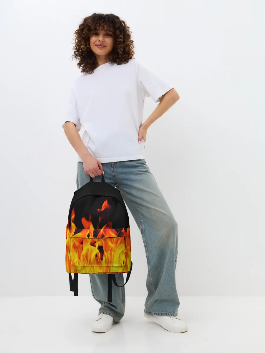 Рюкзак джинсовый / ОГНЕННЫЙ