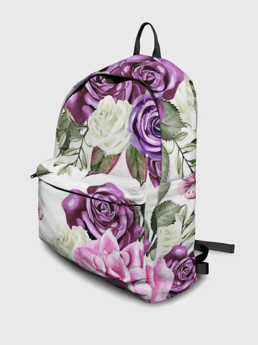 Рюкзак джинсовый / Красивые розы