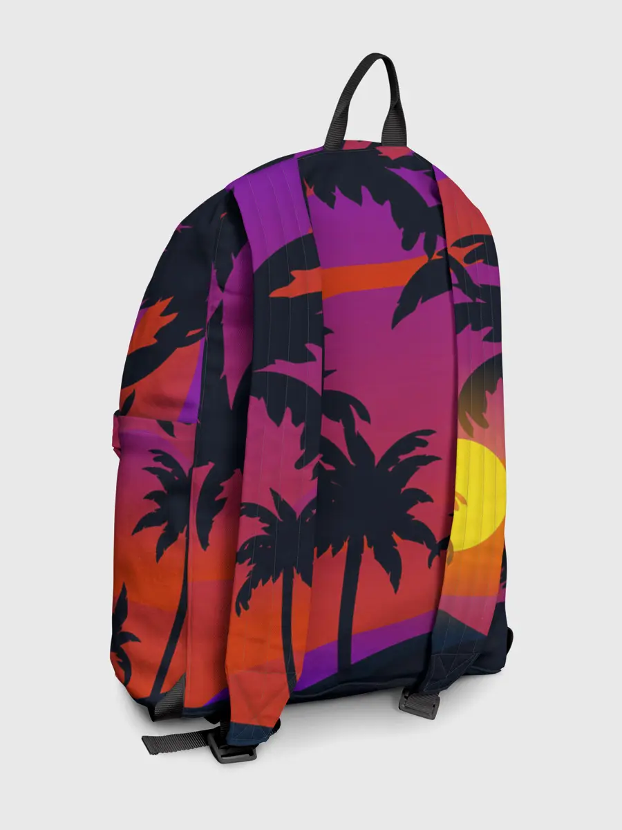 Рюкзак джинсовый / Тропический пляж