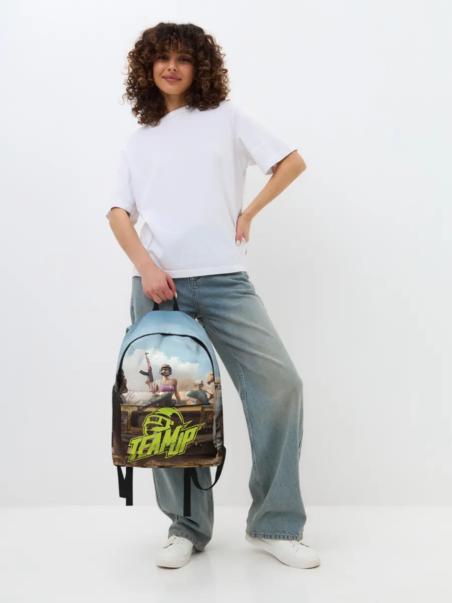 Рюкзак джинсовый / PUBG team up