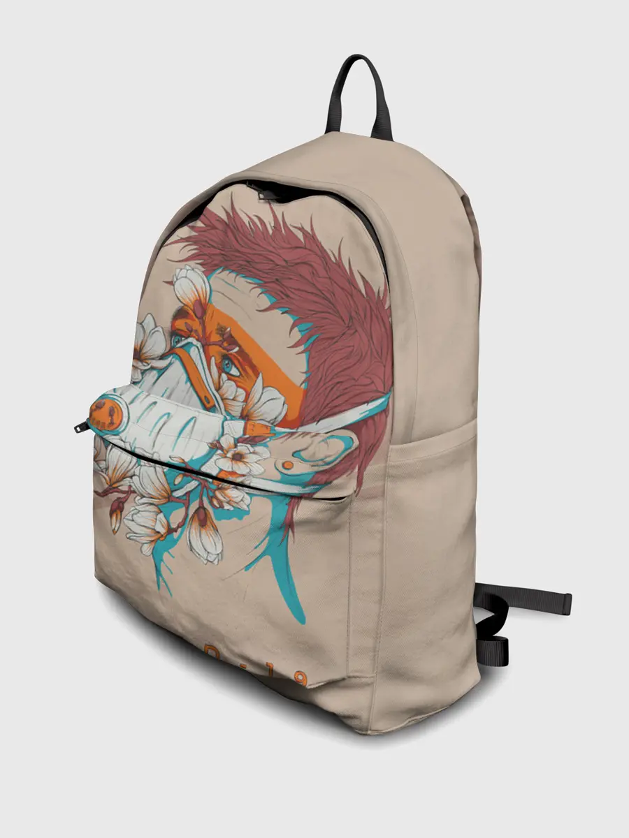 Рюкзак джинсовый / Коронавирус