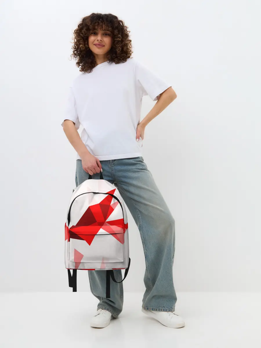 Рюкзак джинсовый / GEOMETRY RED