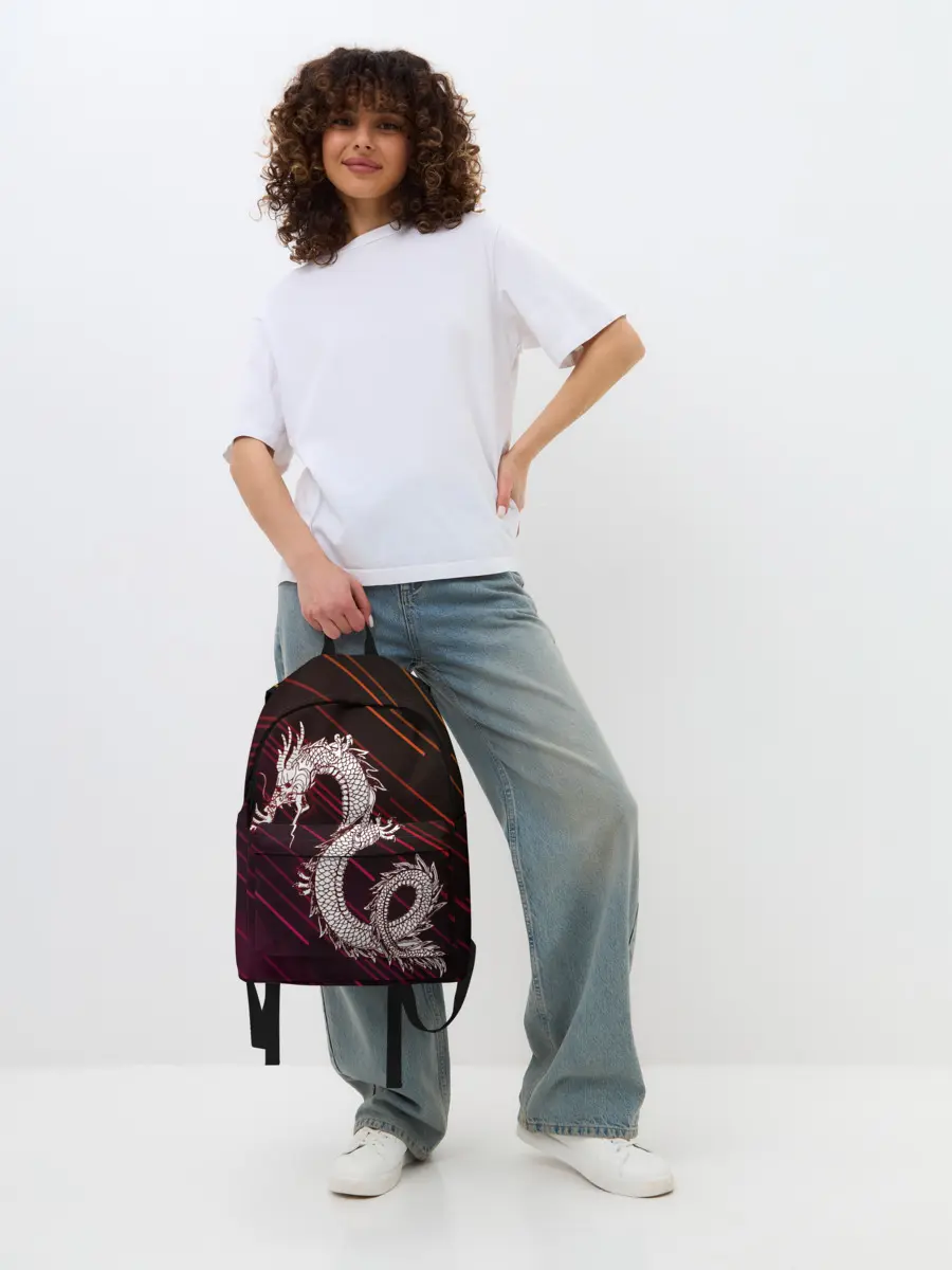 Рюкзак джинсовый / Dragon | Дракон