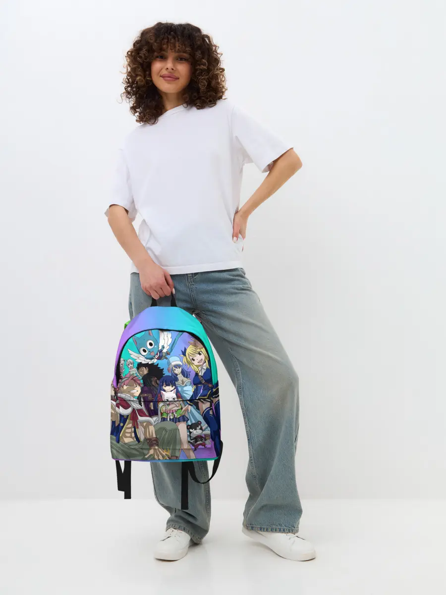 Рюкзак джинсовый / Fairy Tail rainbow