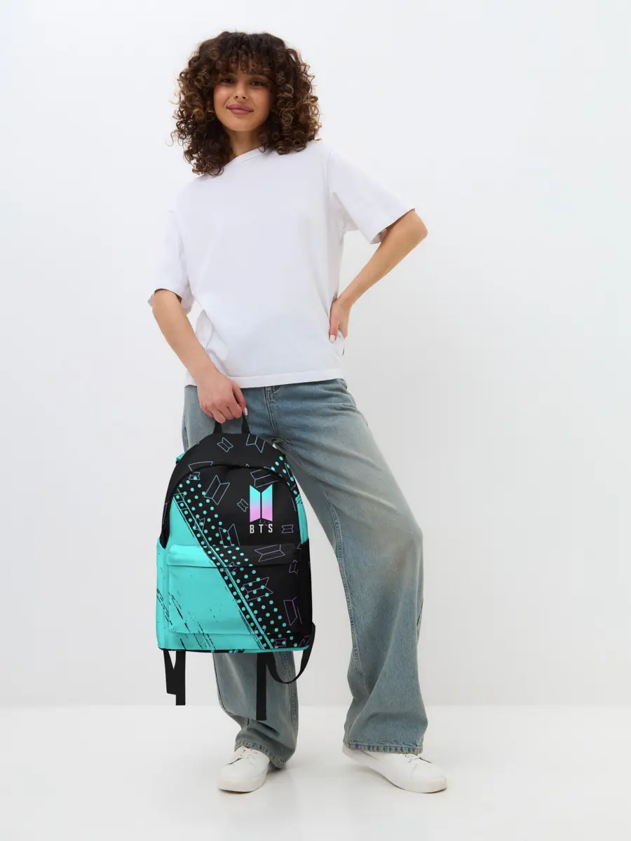 Рюкзак джинсовый / BTS / БТС