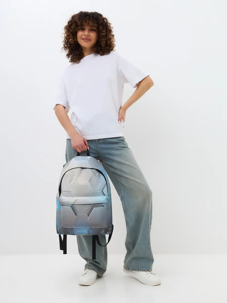 Рюкзак джинсовый / 3D соты