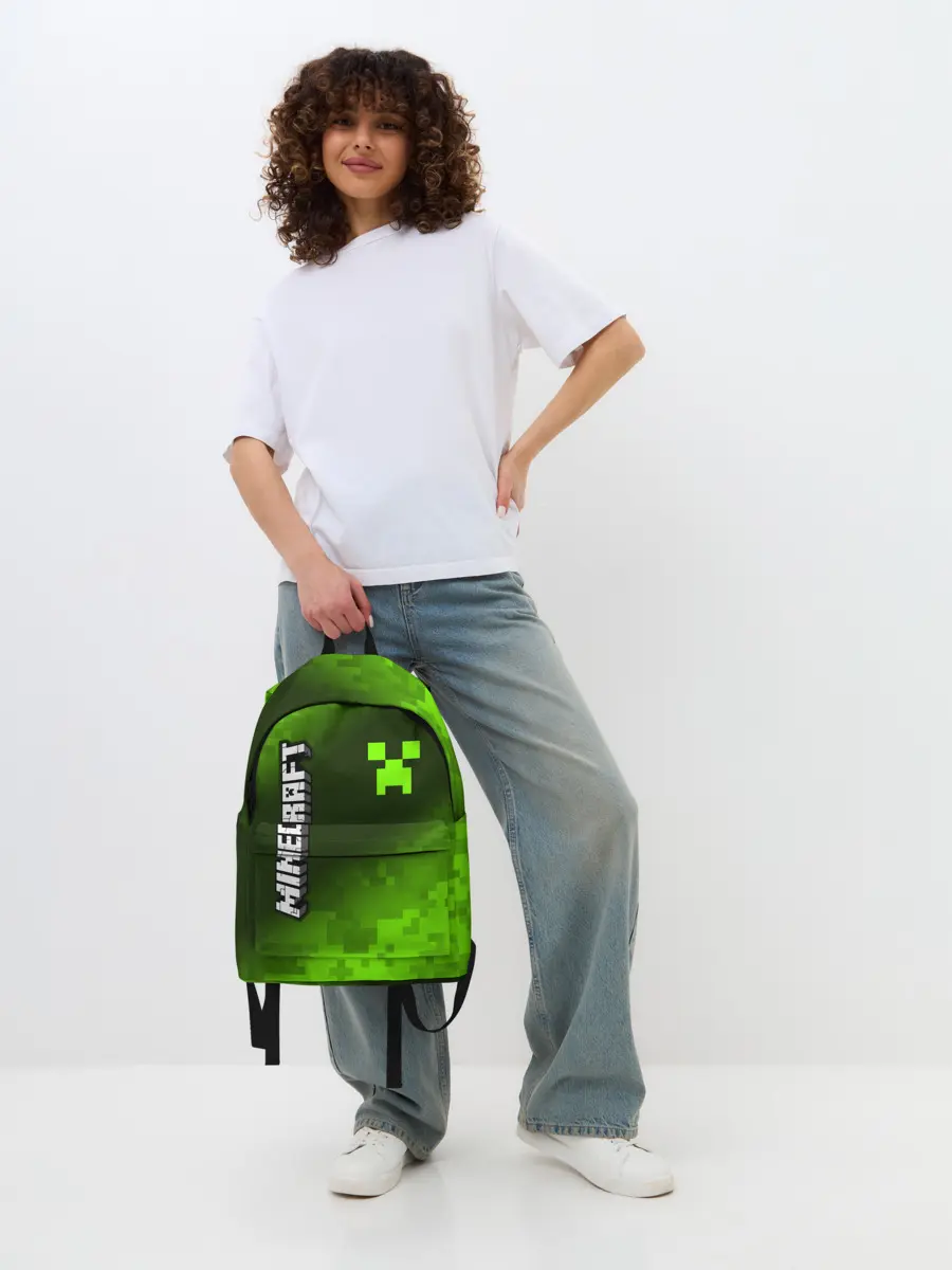 Рюкзак джинсовый / MINECRAFT / МАЙНКРАФТ