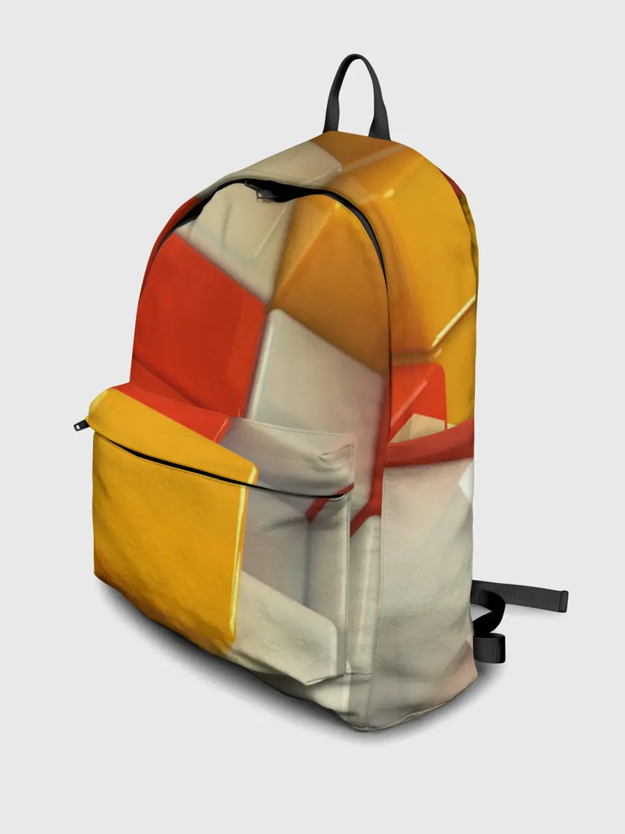 Рюкзак джинсовый / КУБЫ 3D