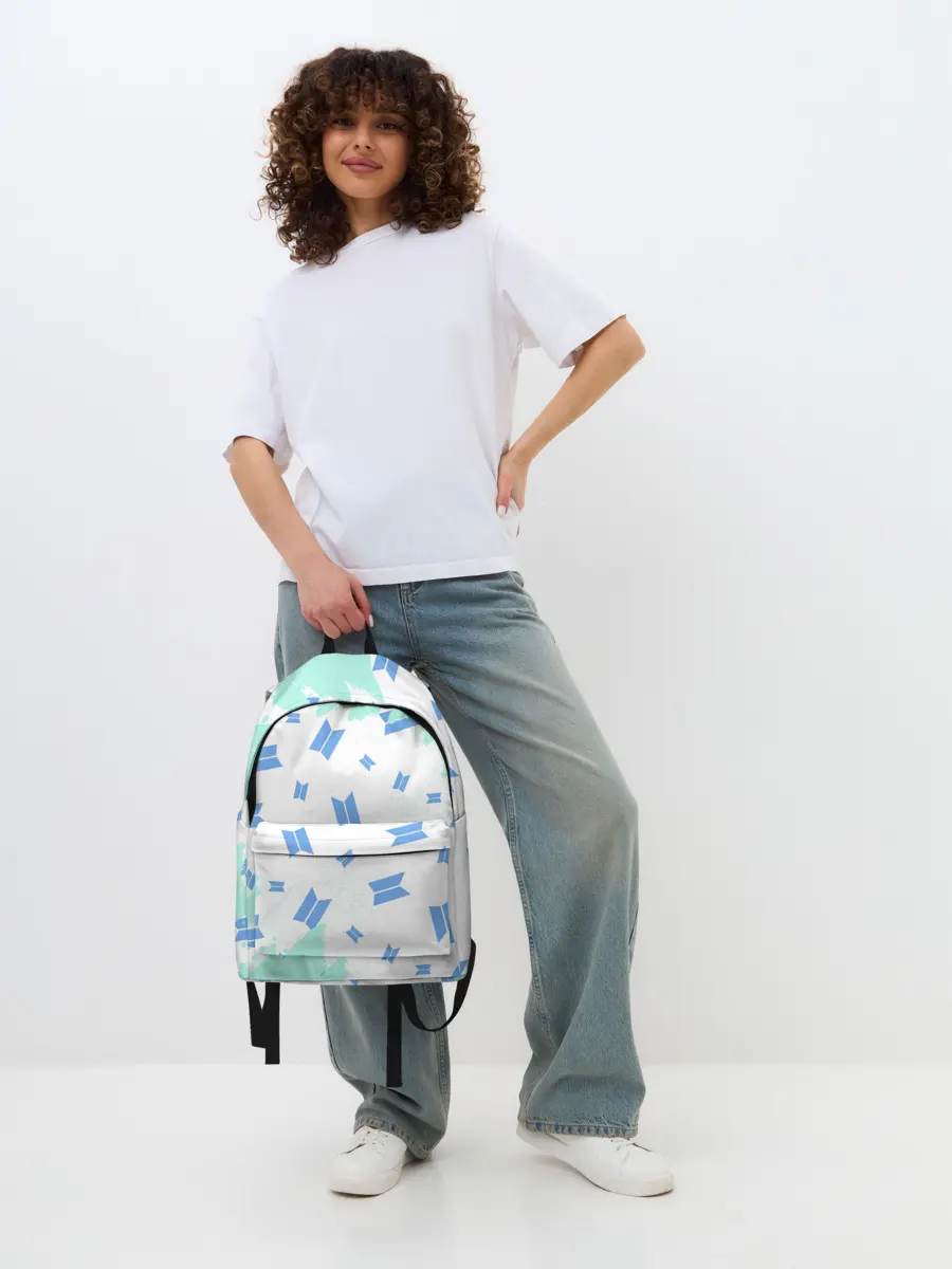 Рюкзак джинсовый / BTS / БТС