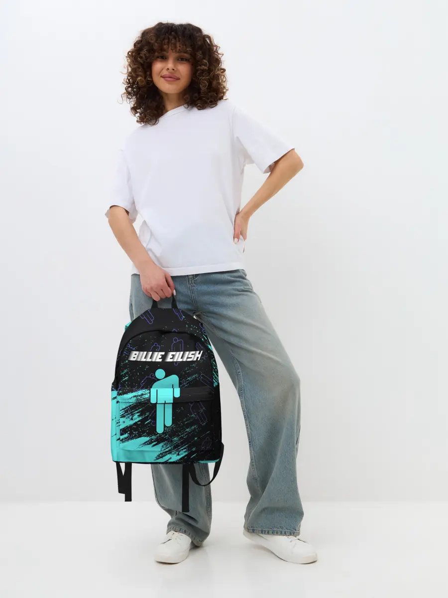 Рюкзак джинсовый / BILLIE EILISH / БИЛЛИ АЙЛИШ