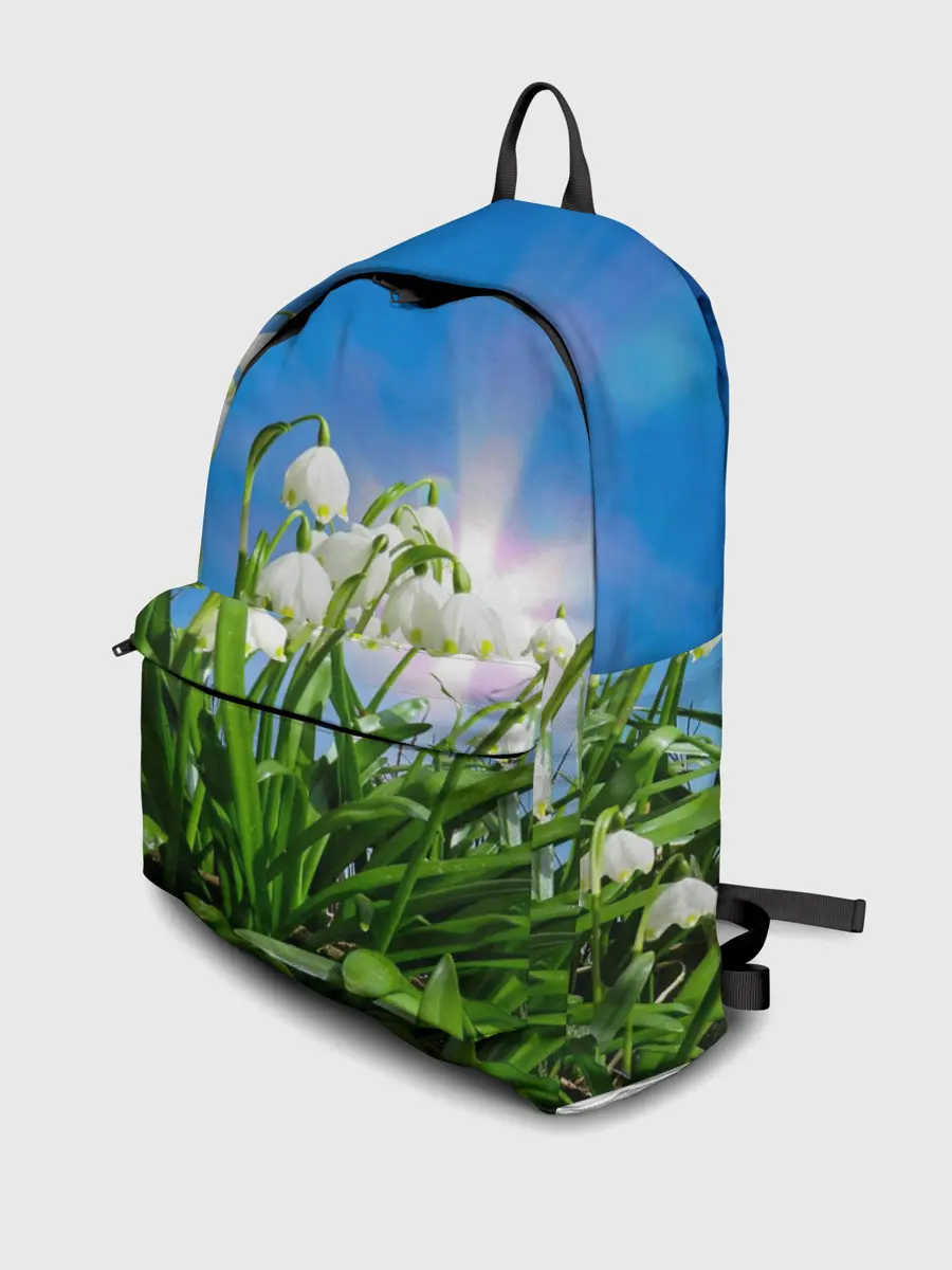 Рюкзак джинсовый / Подснежники