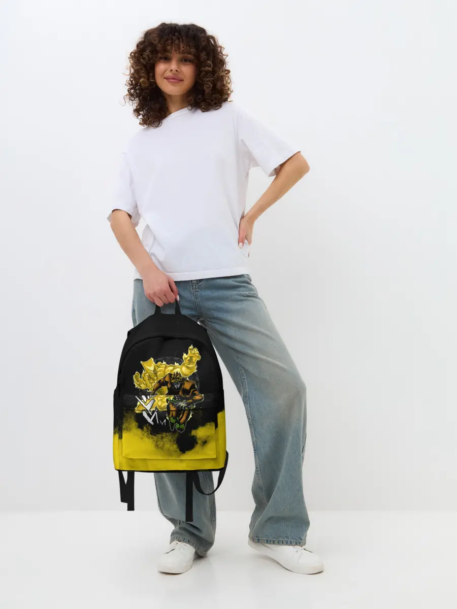 Рюкзак джинсовый / Хамон желтый дым