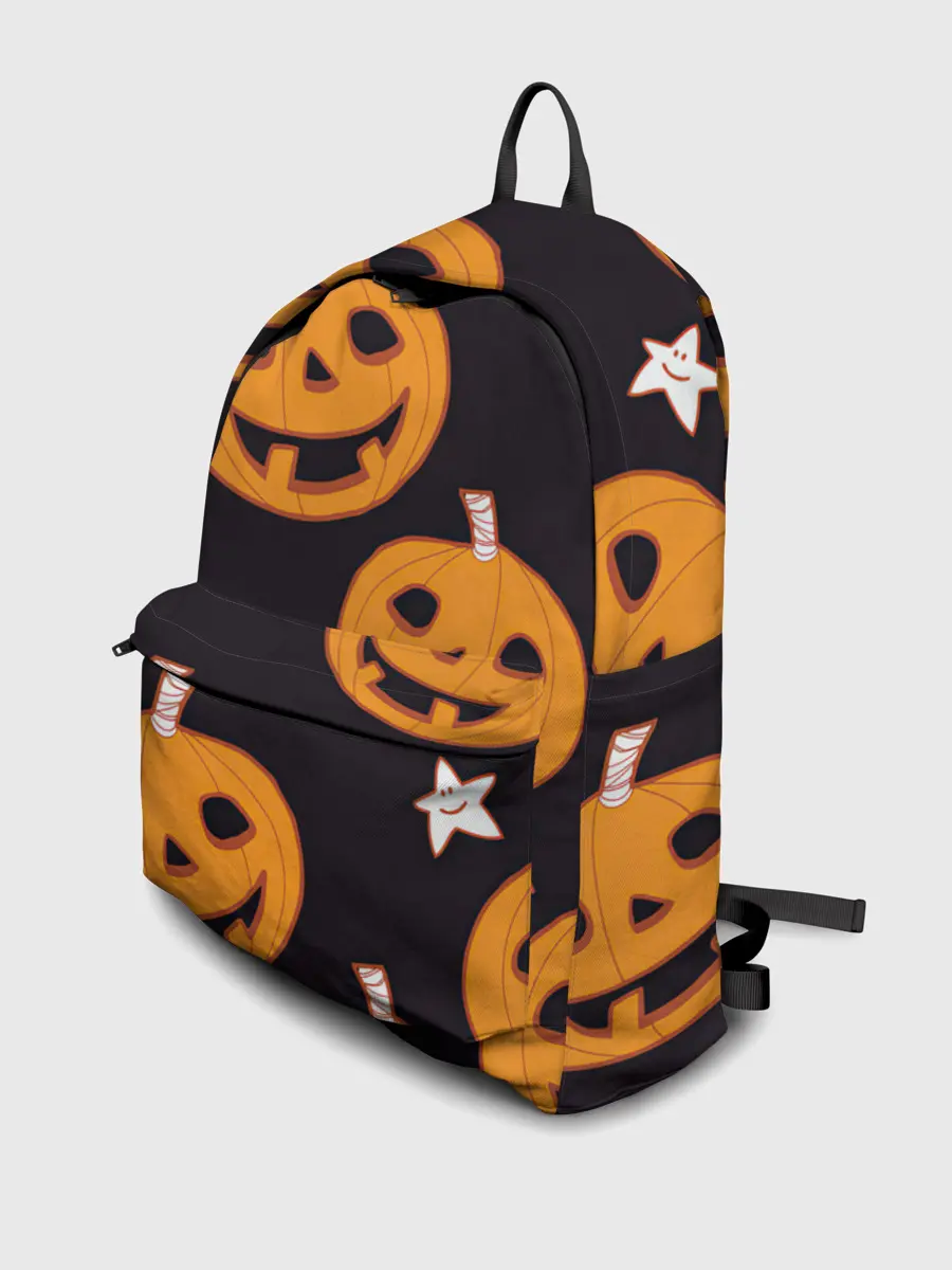 Рюкзак джинсовый / Весёлые тыквы