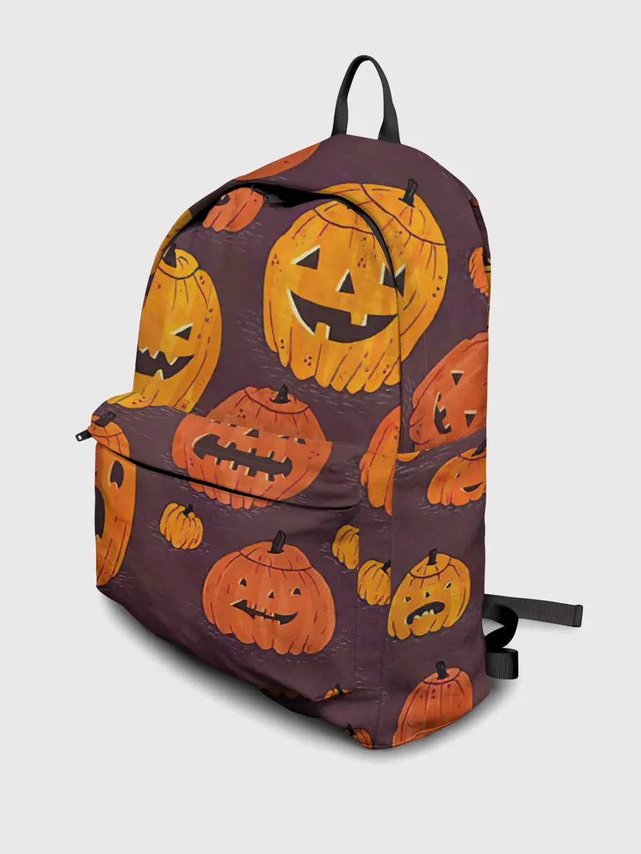 Рюкзак джинсовый / Весёлые тыквы