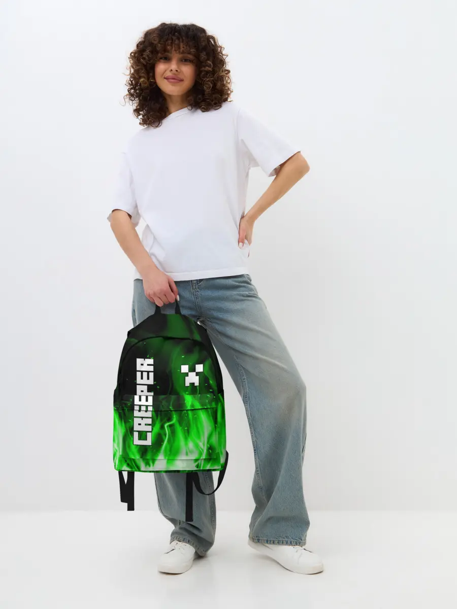 Рюкзак джинсовый / MINECRAFT CREEPER