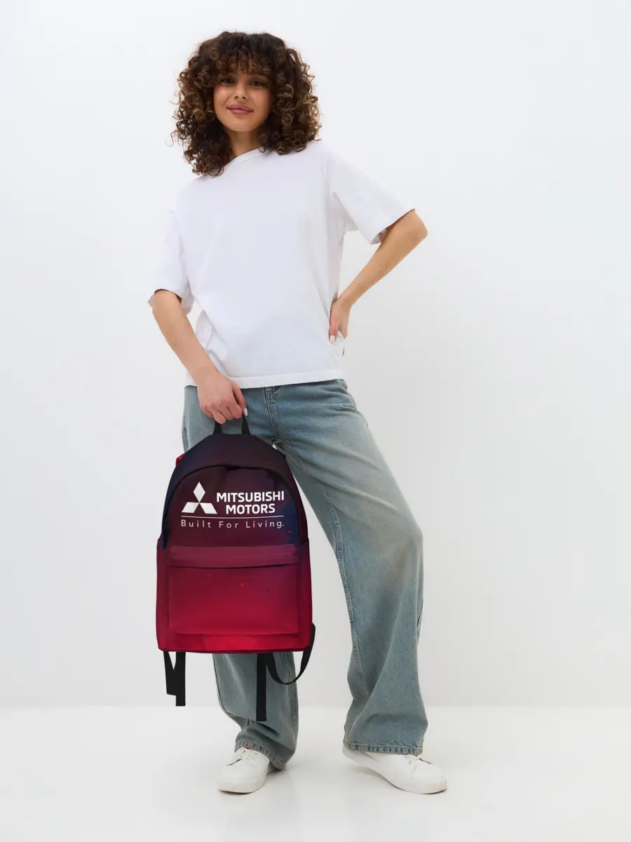 Рюкзак джинсовый / MITSUBISHI / МИТСУБИСИ