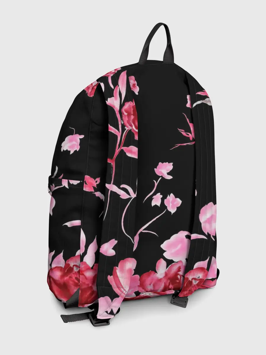 Рюкзак джинсовый / Яркие розы