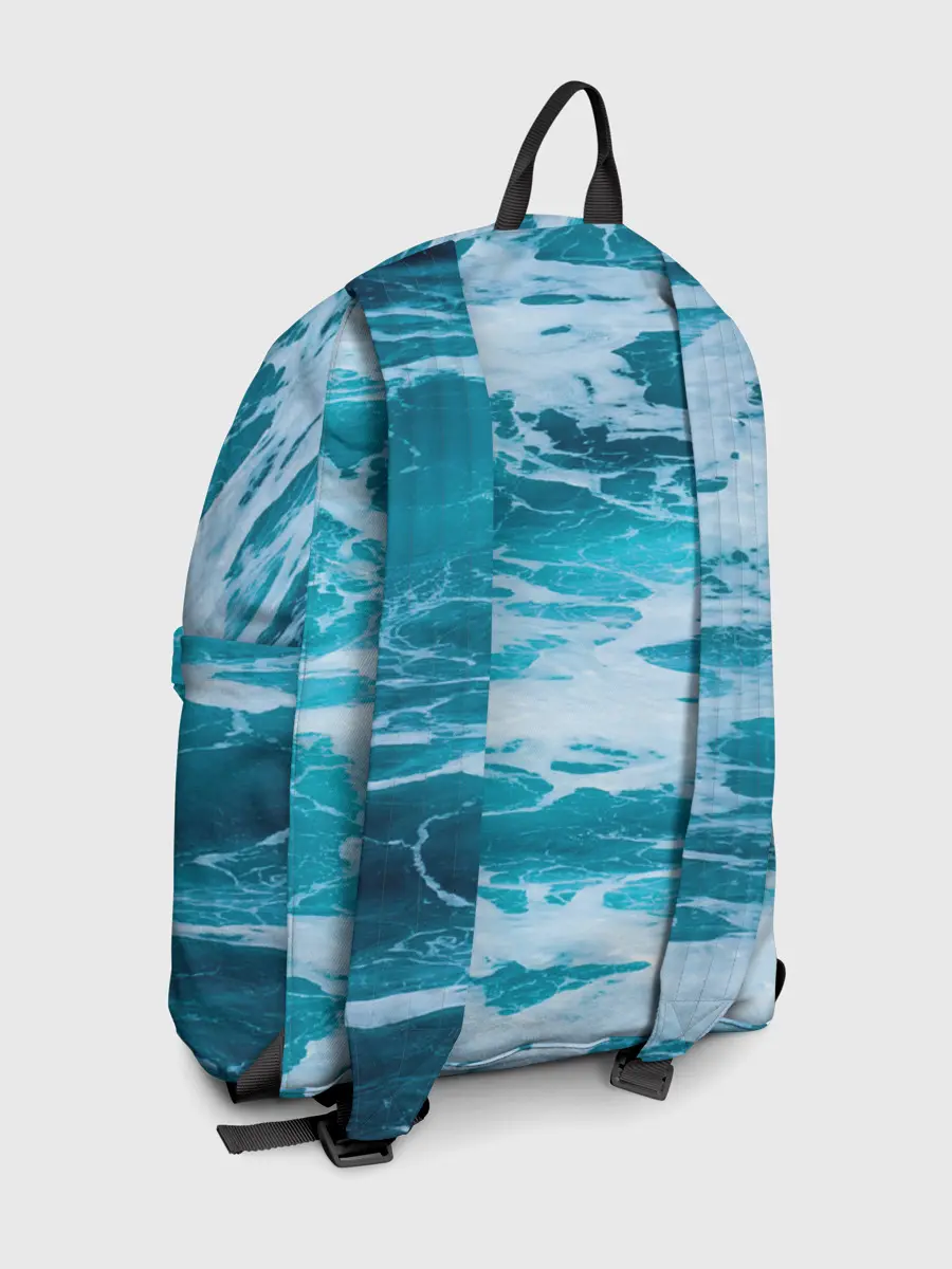 Рюкзак джинсовый / Вода волны пена море