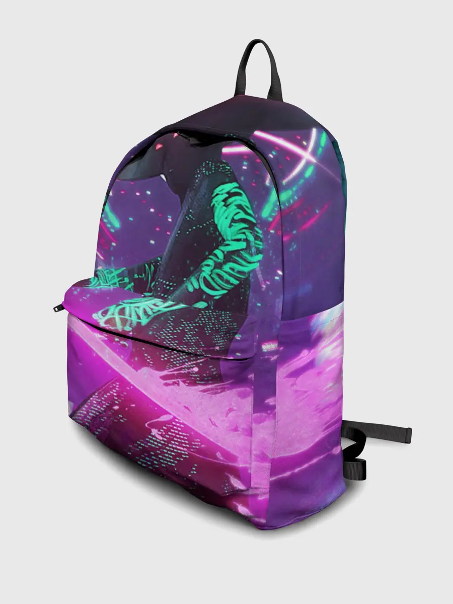 Рюкзак джинсовый / Неоновый Самурай