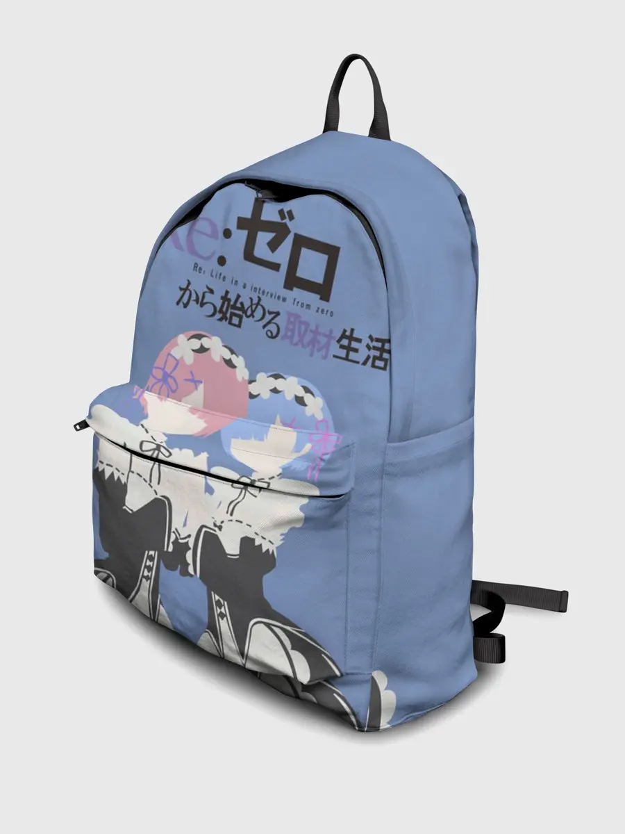 Рюкзак джинсовый / re zero rem & ram