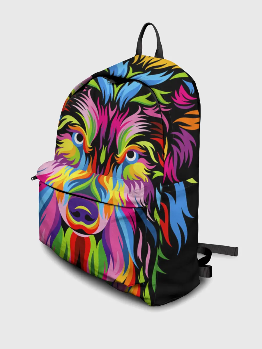 Рюкзак джинсовый / Neon wolf