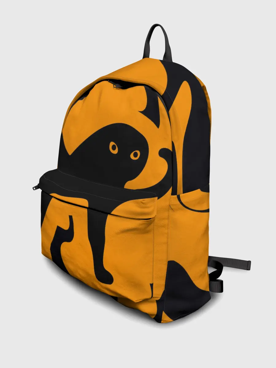 Рюкзак джинсовый / Кот- мем