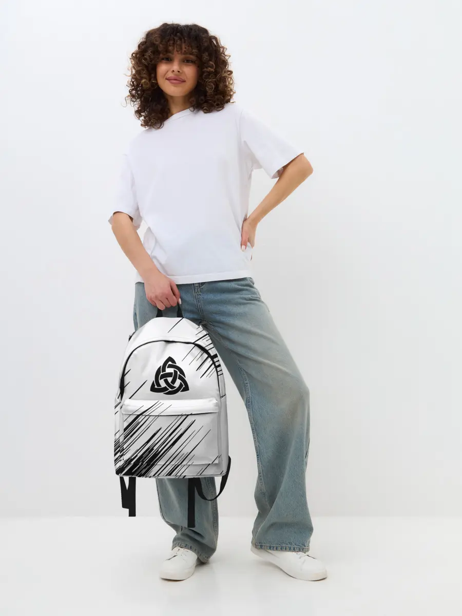 Рюкзак джинсовый / Символика Скандинавов