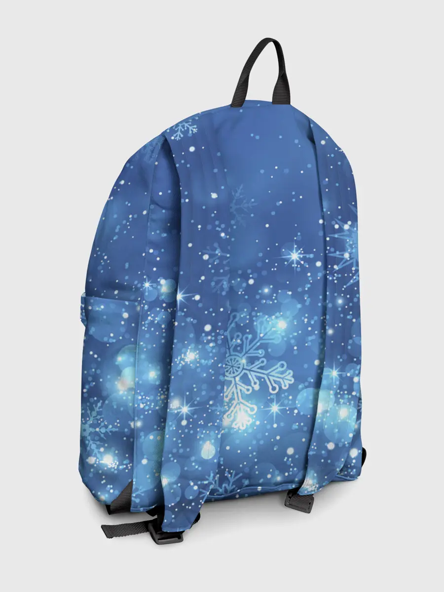 Рюкзак джинсовый / Снежинки.