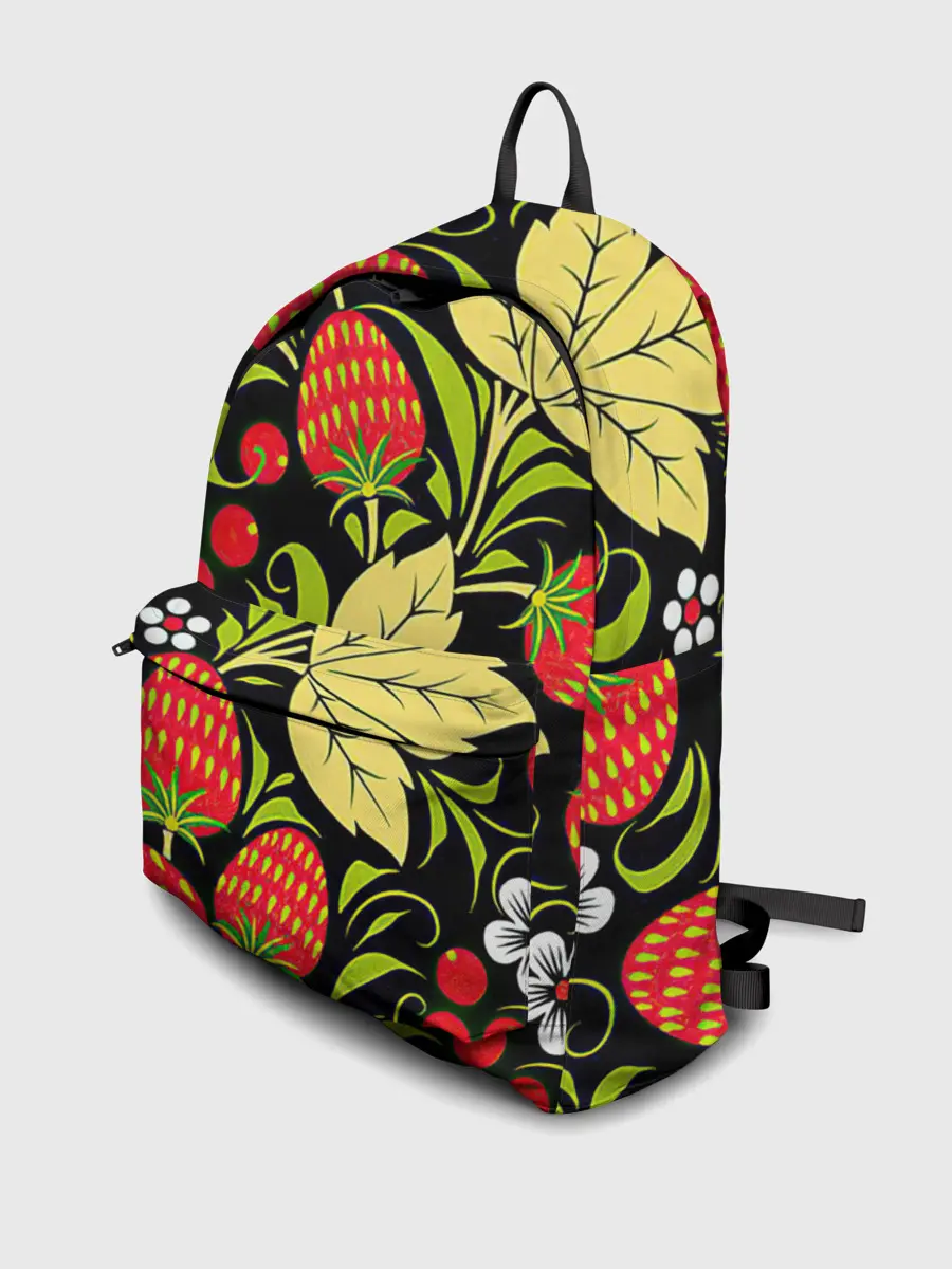 Рюкзак джинсовый / Хохлома