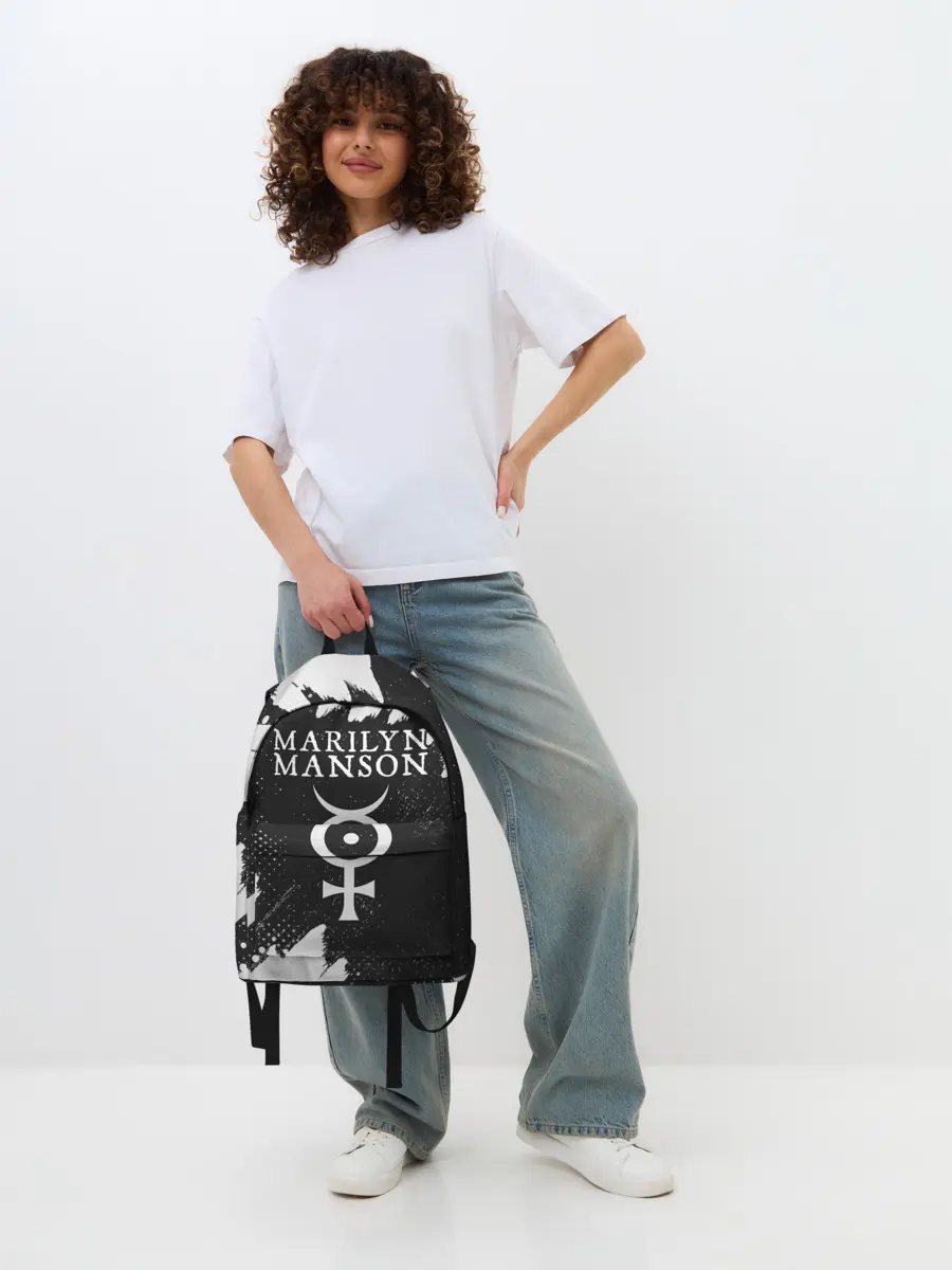 Рюкзак джинсовый / MARILYN MANSON / М. МЭНСОН