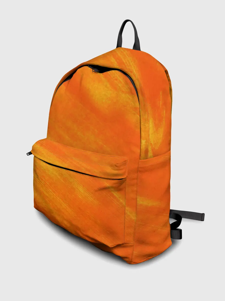 Рюкзак джинсовый / ОРАНЖЕВАЯ КРАСКА