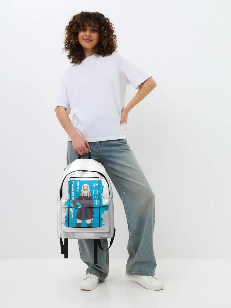 Рюкзак джинсовый / Zero Two blue back