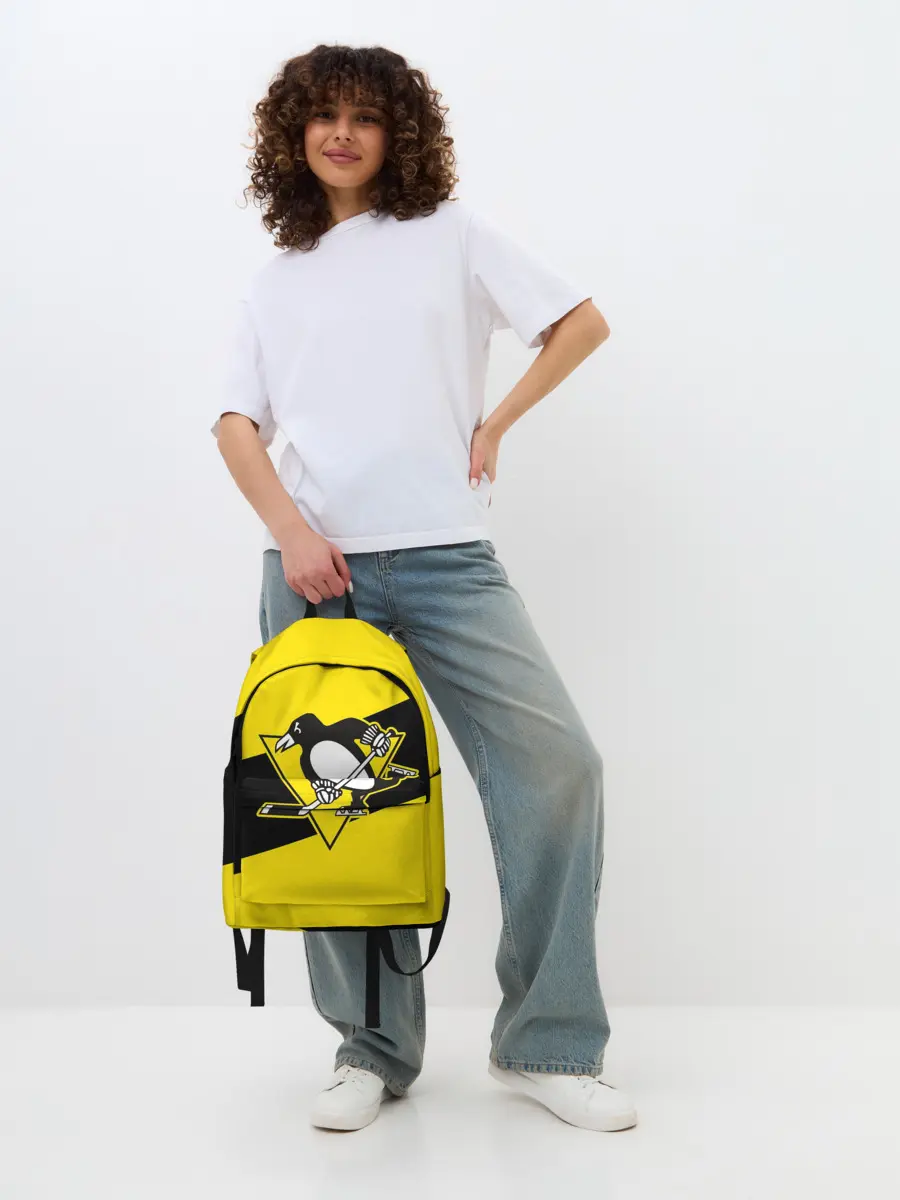 Рюкзак джинсовый / Питтсбург Пингвинз