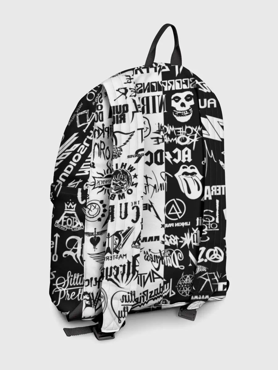 Рюкзак джинсовый / Эмблемы Рок Групп