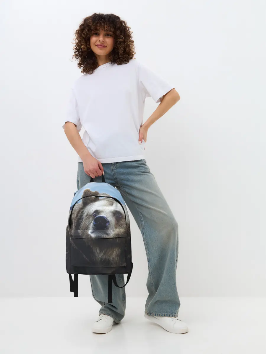 Рюкзак джинсовый / Гризли