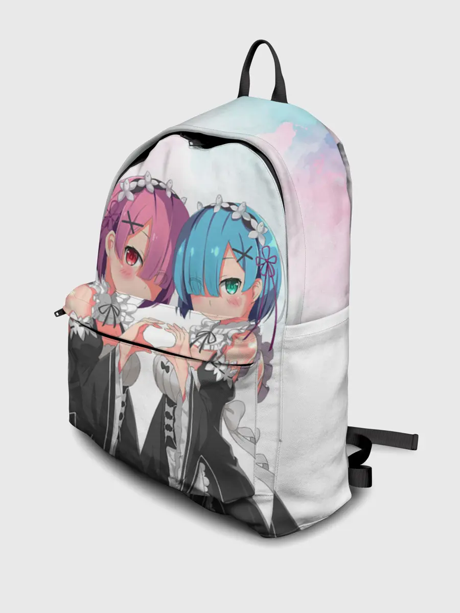 Рюкзак джинсовый / Re:Zero, Рам и Рем