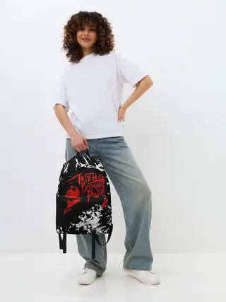 Рюкзак джинсовый / Виктор Цой | Легенда