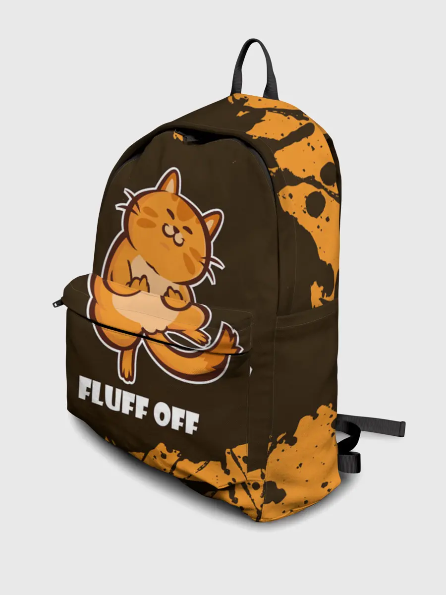 Рюкзак джинсовый / КОТ - FLUFF OFF / Отвали